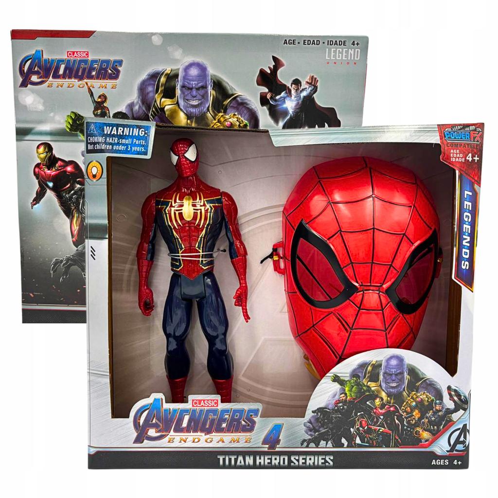 Spiderman Figure Set With Mask Kids Toy Marvel + 3D Mask