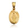 18K K18 Gold Medai Pendant Top S Size Maria Matte Finish [SPERANZA]