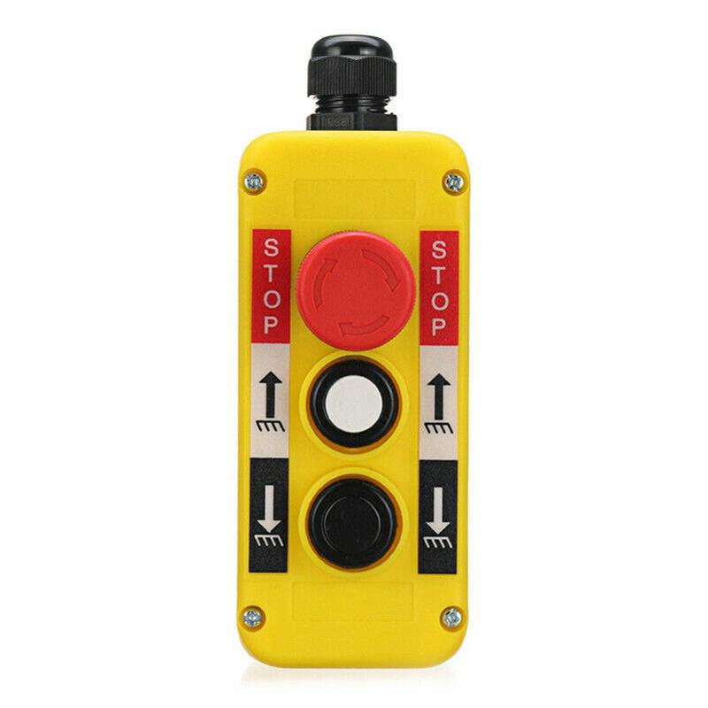 Кнопочный переключатель аварийной остановки вверх и вниз для подвесного контроллера подъемного крана, новый