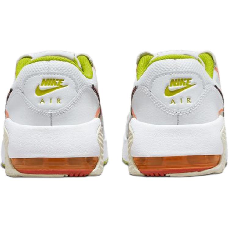 Nike Air Max Excee Круглый носок На шнуровке Спортивные Удобные Амортизирующие Прочные Низкие Повседневные Кроссовки Детские кроссовки Белые CD6894-120