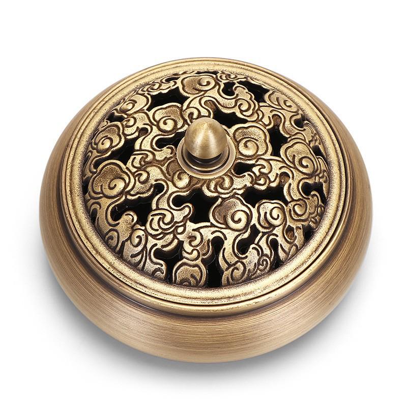 Латунная курильница с плоским дном Jinlian для домашнего и внутреннего использования