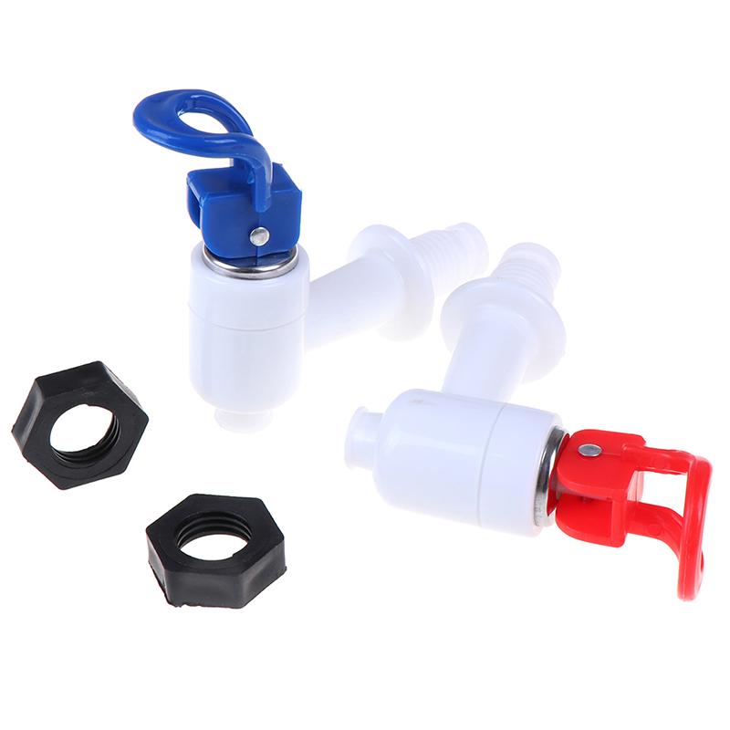2Pcs Universal Push Type Plastic Water Dispenser Faucet Tap Replacement Parts