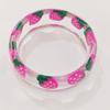 Hand Ring Cartoon Fruit Acrylic Bangle Exaggerated Wide Bracelet  Jewelry Accessories