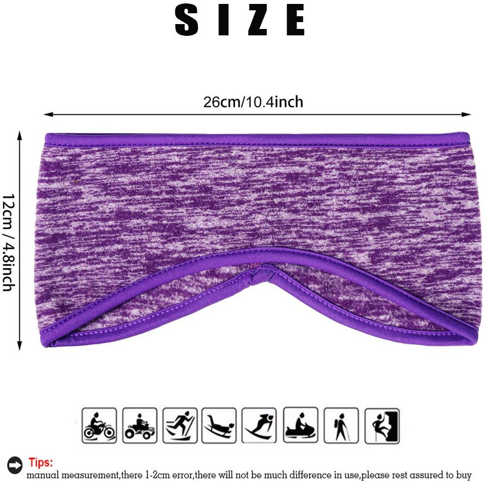 Sports Women Girls Hair Sweat Winter Sweatband Running Headband Ear Muffs Headband Ear Warmer