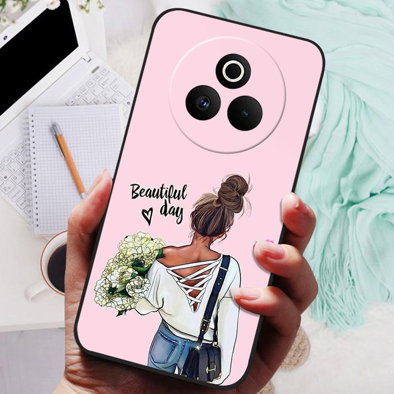 Для Realme P3 Pro 5G Чехол Силиконовая Задняя Крышка Чехол для Телефона для Realme P3 Ultra 5G Чехлы P 3 Pro Мягкий бампер coque Ударопрочный Fundas