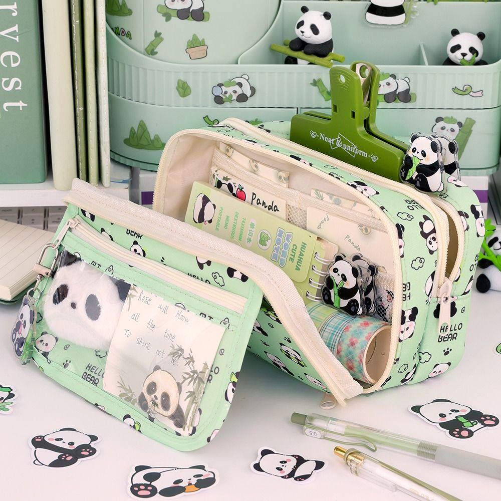 Large Capacity Pencil Case Nine-Layer Stationery Bag Cartoon Pencil Box School Office