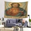 Frank Gallagher Santo Tapestry Polyester Wall Hanging  Vibrant Color Home Decor Tapestry for Bedroom Dorm Family and Office
