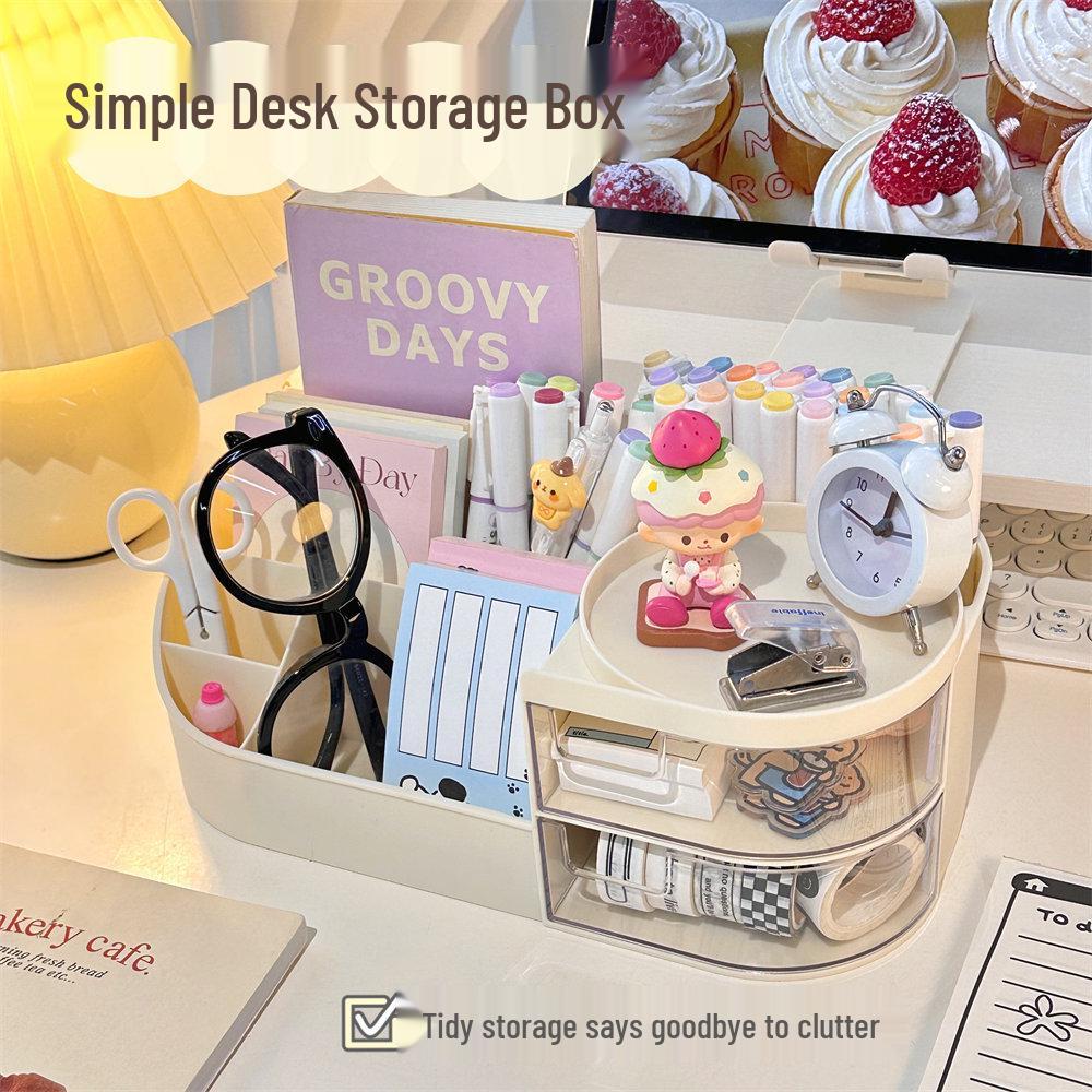 Многофункциональный органайзер для макияжа с зеркалом и местом для хранения средств по уходу за кожей