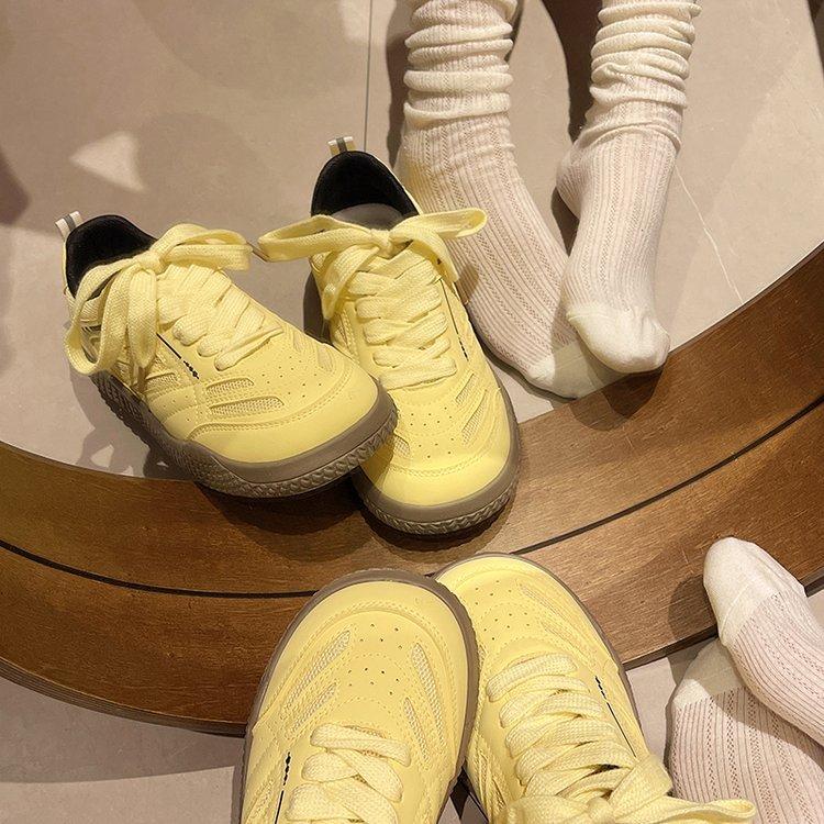 Розовые дексуновые кроссовки из двойной сетки женские уродливые милые летние новые шикарные нишевые корейская версия дышащие спортивные Форрест Гамп белые кроссовки