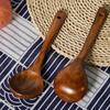 Japanese Nanmu Lacquer Wooden Spoon for Soup, Porridge, Ramen, and Hot Pot with Custom Engraving