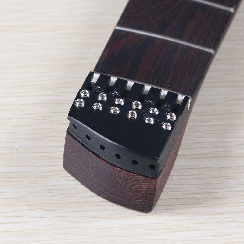 Гриф для электрогитары с головкой типа "Куриное крыло", без ладов, с 24 ладами, струнодержателем и порожком для DIY.