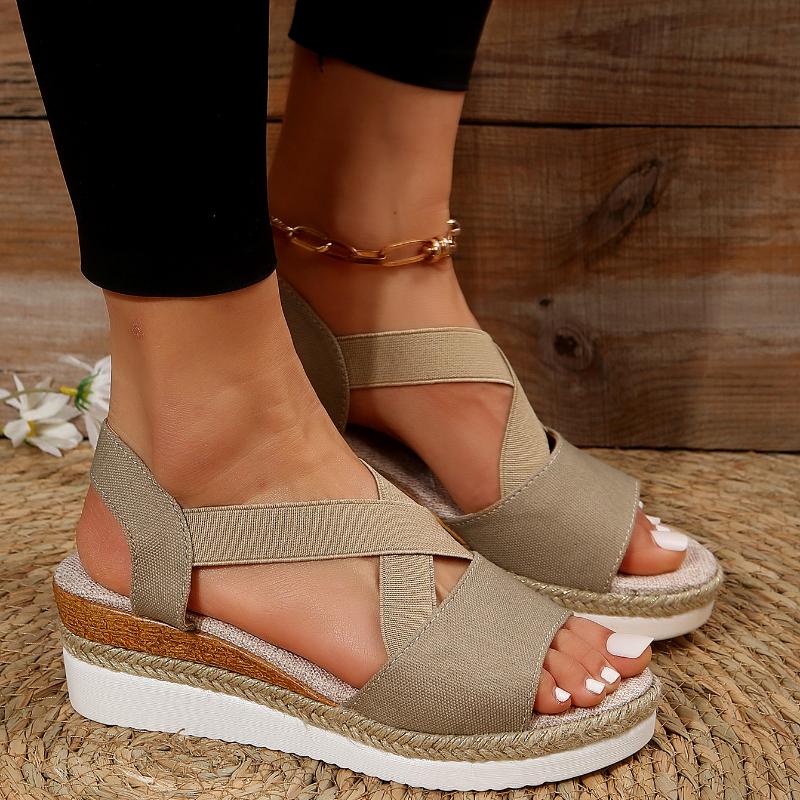 Мода 2024 года, новые повседневные женские летние босоножки на танкетке, удобные с открытым носком, женские пляжные сандалии со змеиным принтом, женские сандалии, женские сандалии Verano