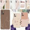 Мягкий чехол для телефона Samsung Galaxy A51 A21s A71 A12 A31 A52 A41 A32 A02s A11 A72 A42, прозрачная задняя крышка, минималистичный чехол Cas