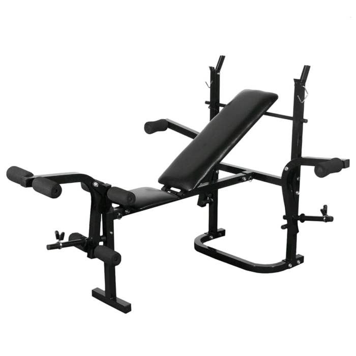 Weight Bench - vidaXL - 275363 - Foldable - 60.5 Kg - Weight Rack Included