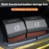 Car Interiors Leather Storage Box Toolcase Multiuse Organizer Bag For Volvo Rdesign V60 V40 XC90 S60 C30 XC60 V50 V70 XC40 S80