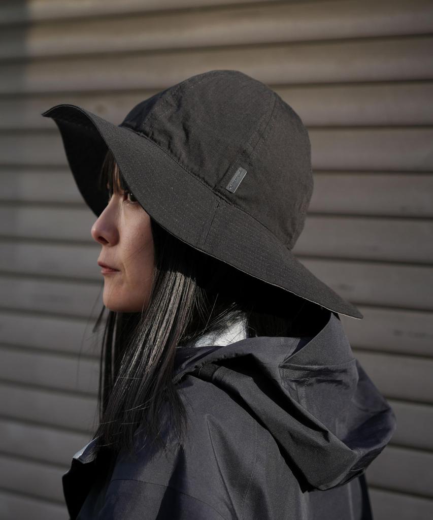 Snow Peak TAKIBI Light Ripstop Reversible Hat, Size 1BLACK, AC-25SU019, Perfect for Camping, Outdoor Activities, and Festivals.