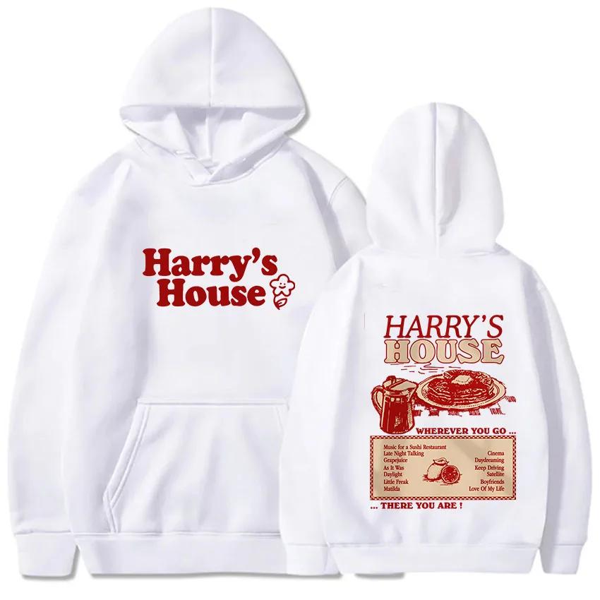 Худи Harrys House Love on Tour Мужская Осенняя Хлопковая Толстовка Унисекс Красивое Эстетичное Худи Ретро Комикс Принт Графическая Одежда