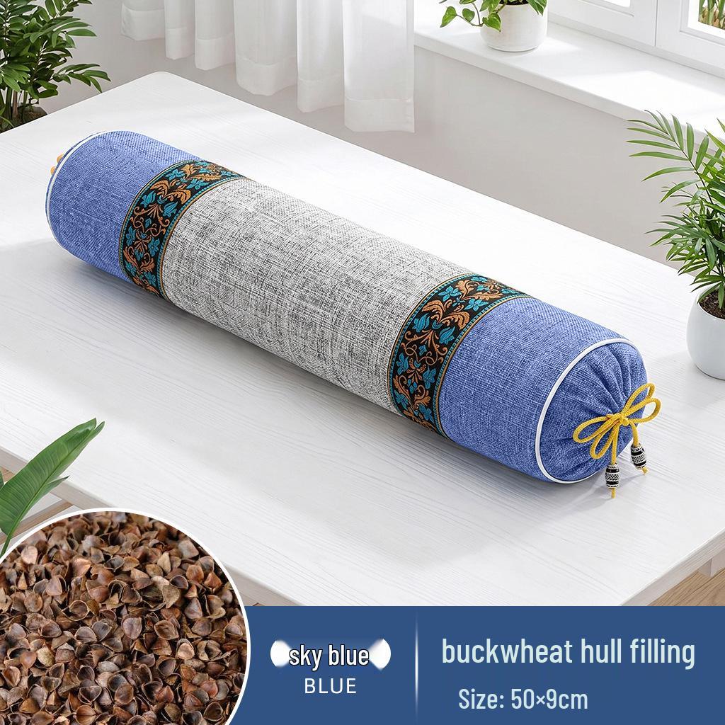 Mugwort & Buckwheat Herbal Neck Support Pillow for Traditional Chinese Medicine Therapy