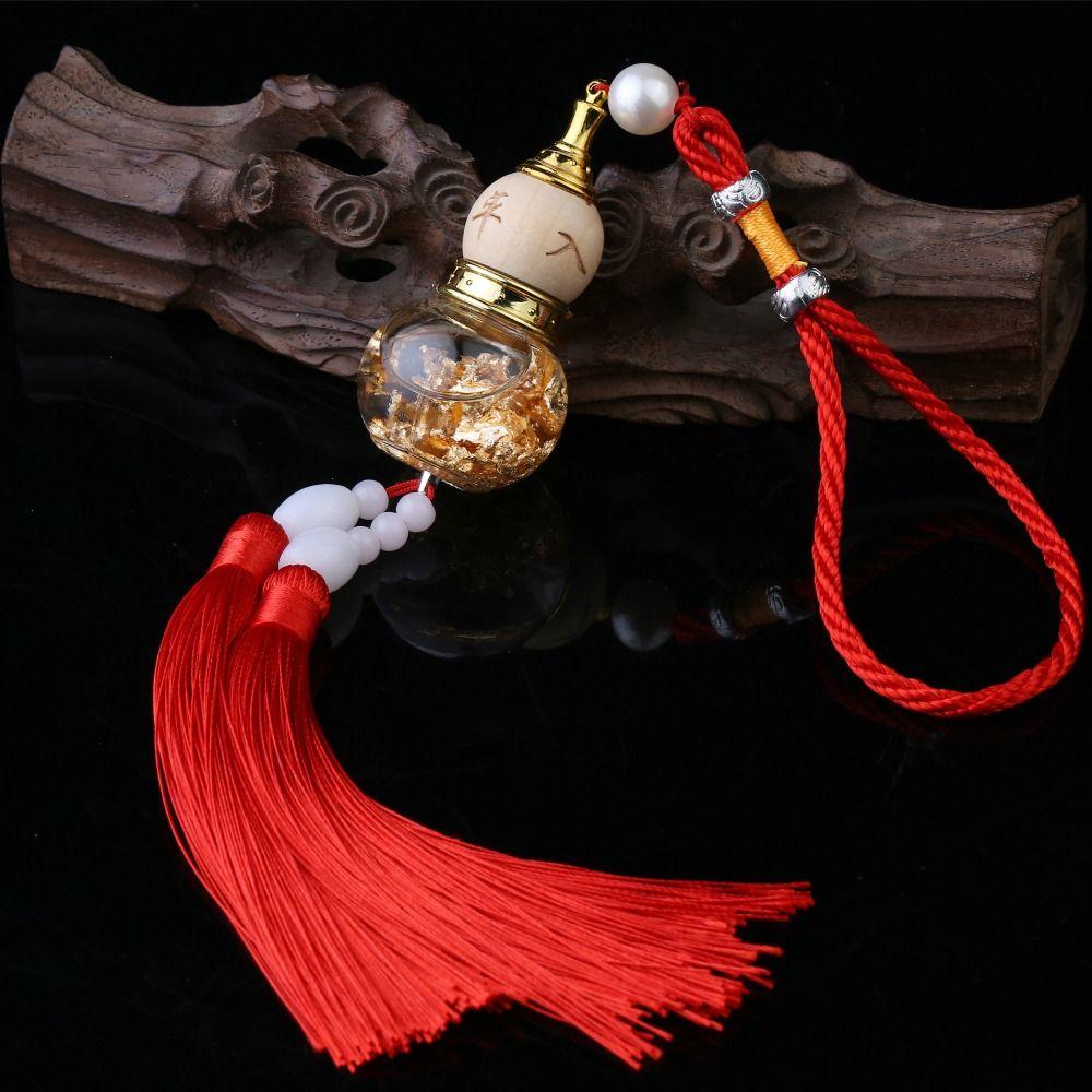 Chinese Style Double Spike Gourd Pendant Gourd Shaped Mini Gourd Perfume Bottle Car Accessories