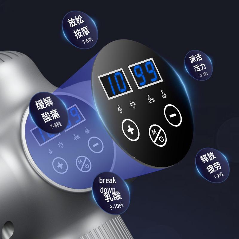 Электрический массажер для глубокой мышечной релаксации с пересечением границ: Портативный пистолет для массажа шеи и тела