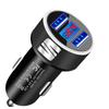 Автомобильное зарядное устройство 2 USB порта Быстрая зарядка Цифровой дисплей Автомобильные аксессуары Для SEAT Arona Ateca Tarraco Minimo IBL EL-BORN LEON
