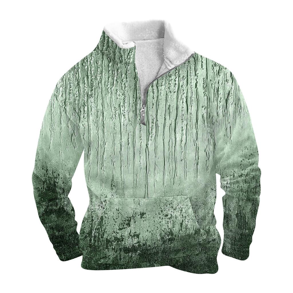 Весенне-осенняя мужская толстовка с воротником-стойкой на открытом воздухе, повседневные свитера, топы