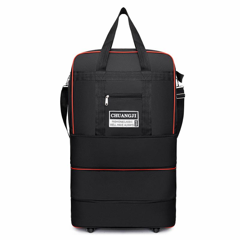 1/2/3 слоя 4/5 колес дорожная сумка водонепроницаемый портативный дорожный чемодан на колесиках сумка-переноска унисекс расширяемые складные сумки-оксфорды для багажа