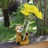 Sloth Shaped Test Tube Flower Pot Resin Test Handcrafted Tabletop Vase