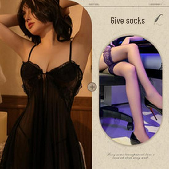 Summer Lace Trim Sexy Mesh Camisole for Women - Front Closure Sleepwear