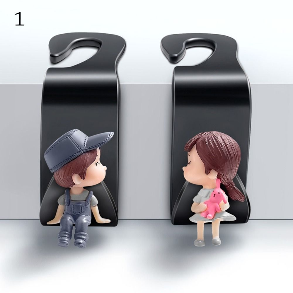 2Pcs Cartoon Seat Back Organizers Cute Storage Holder Durable Car Accessories Car Storage