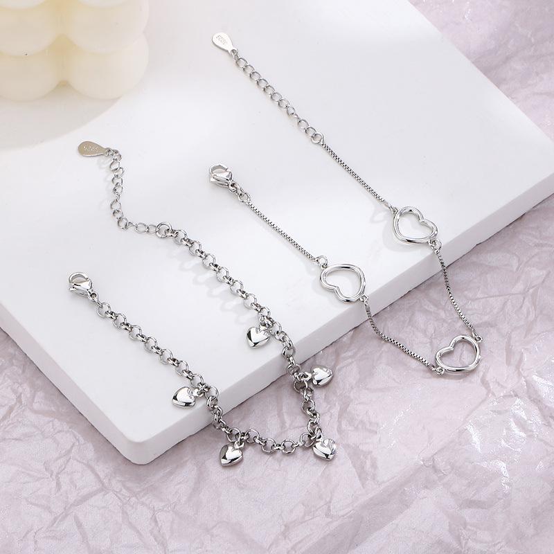 Бесплатная доставка Love Bracelet Combination Diy Design Sense Fashioned Simple Hollow Heart Bracelet Women