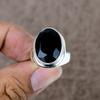 Black Spinel Genstone Handmade 925 Sterling Silver Jewelry Ring Size 8 KKG-528