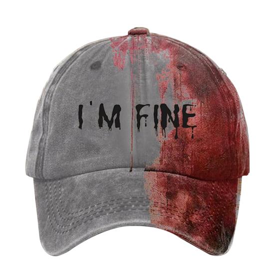 Темное пятно крови Унисекс бейсболка Дышащая шляпа для защиты от солнца Шляпа в стиле Хэллоуина Бейсболка с изогнутым козырьком