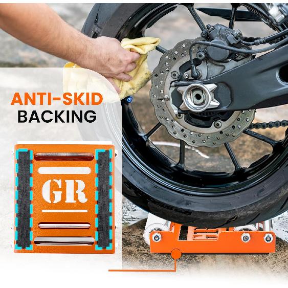 Стенд для чистки колес мотоцикла Grand Pitstop - Замена стойки Paddock - Стенд для чистки колес и смазки цепи - GRoller Medium