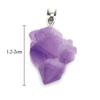 6Pcs, Raw Amethyst Pendant, Irregular Natural Crystal Jewelry for Women & Teens | Spiritual Healing, Anxiety Relief Gifts | Boho 2025 (Viral TikTok)