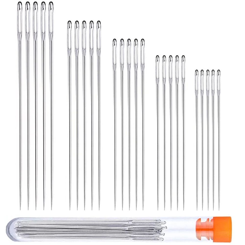 Иглы для вышивки крестом ручной работы Иглы для вышивания крестом с большим ушком Иглы для ручного шитья Тупые швейные иглы