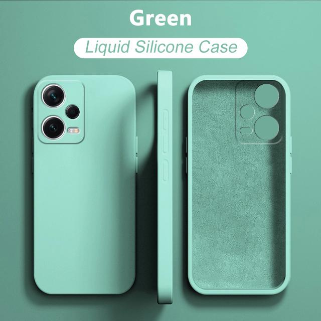 Жидкий силиконовый чехол для XiaoMi RedMi Note 12 Pro Plus Note12Pro + Note12 4G, глобальная версия Note 12Pro + 5G, мягкий чехол, принципиально