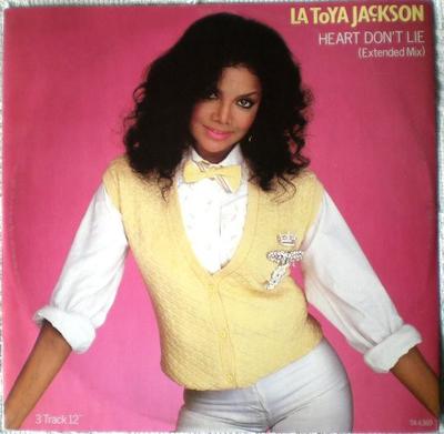 12-дюймовая пластинка LA TOYA JACKSON Heart Dont Lie TA4369 Epic 1984 UK SoulFunk Б/у