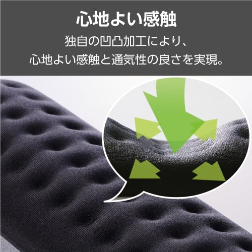 Elecom Mouse Pad with Integrated Wrist Rest, Wide COMFY, Reduces Fatigue, Light Operation, Black MP-ACF002WBK