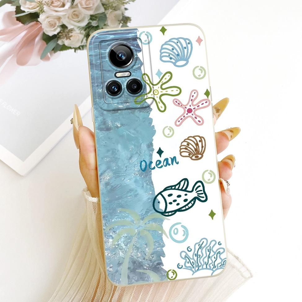 Чехол для телефона Realme GT Neo3 RMX3561 RMX3560 Чехол для Realme GT Neo 3 Чехол Модный Мультяшный Милый Забавный Расписной Силиконовый Funda