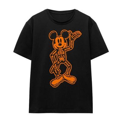Disney Унисекс футболка для взрослых с Микки Маусом-скелетом