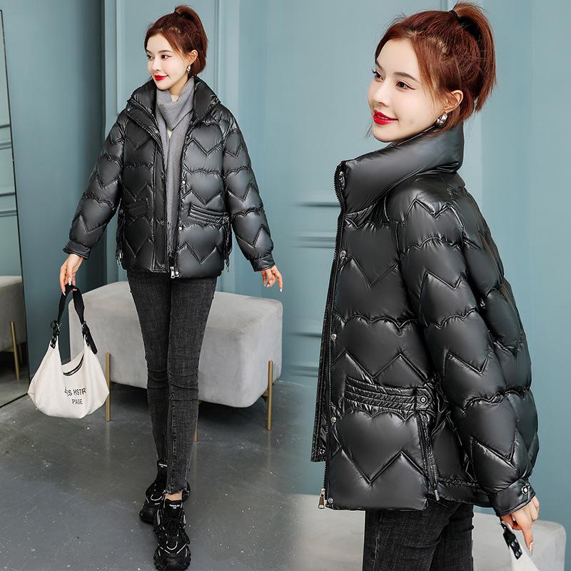 Зимняя куртка-пуховик для женщин, короткая, в корейском стиле, модная, универсальная, маленькая, свободная, утолщенная, теплая зимняя куртка
