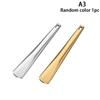 1Pcs Metal Zinc Mini Cosmetic Spatula Curved Scoop Gold Silver Makeup Mask Cream Spoon Eye Cream Stick Beauty Scoop