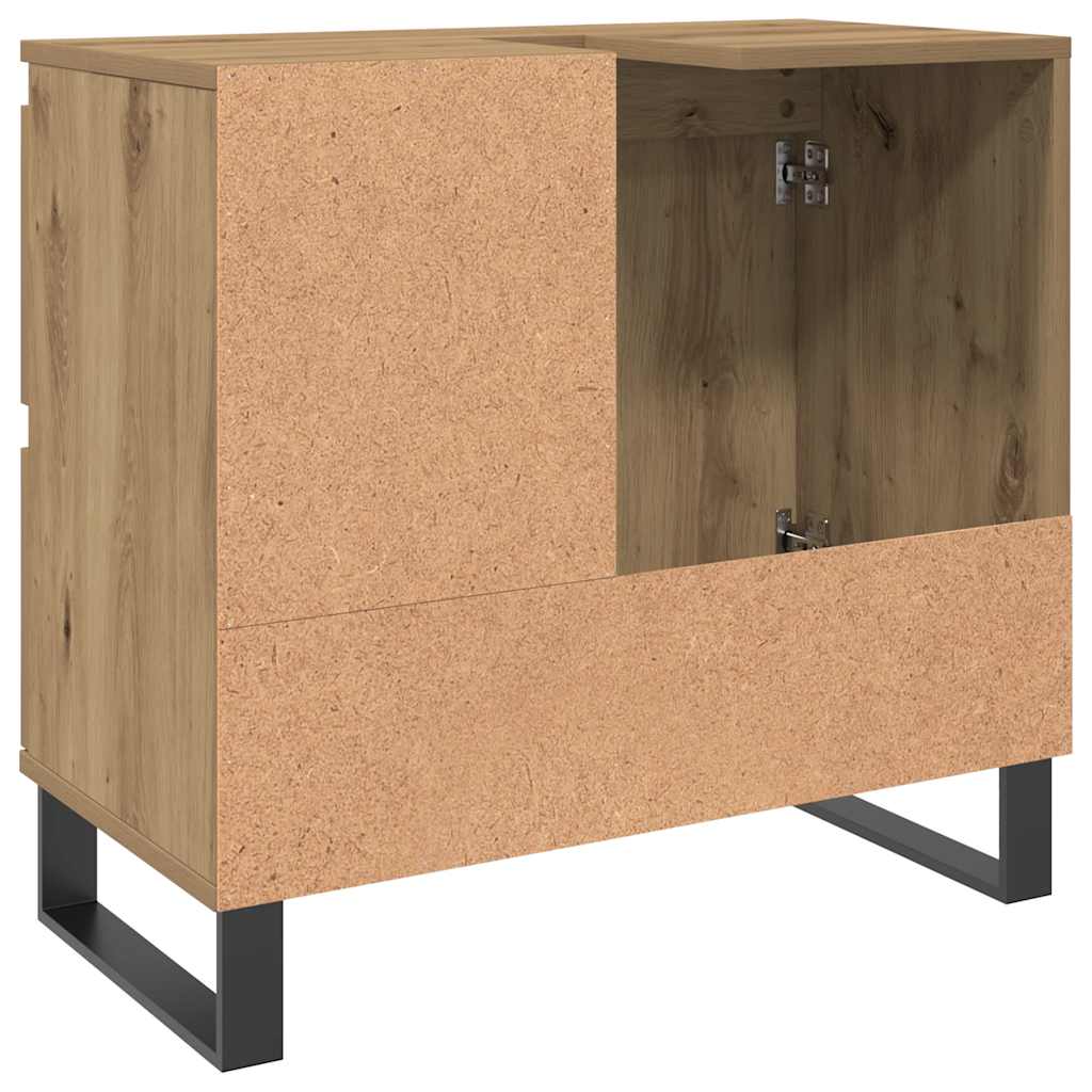 Artisan Oak Washbasin Cabinet 65 x 33 x 60 cm Particleboard
