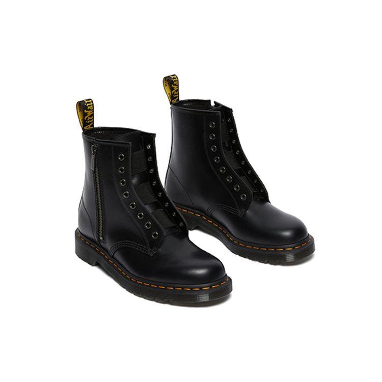 Dr. Martens 1460 Round Toe Zipper Short Boots Unisex Boots Black 26731001