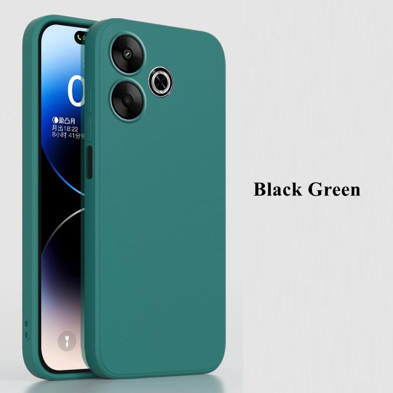 Чехол для Poco M6 для Xiaomi Poco M6, чехол Fundas Coque, оригинальный жидкий силиконовый чехол для камеры, мягкий задний бампер Poco M6