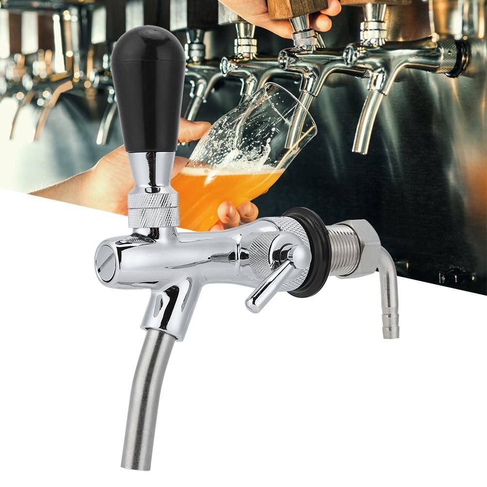 G5/8in резьба хромированная латунь нержавеющая сталь регулируемый пивной кран аксессуары для пивных кег