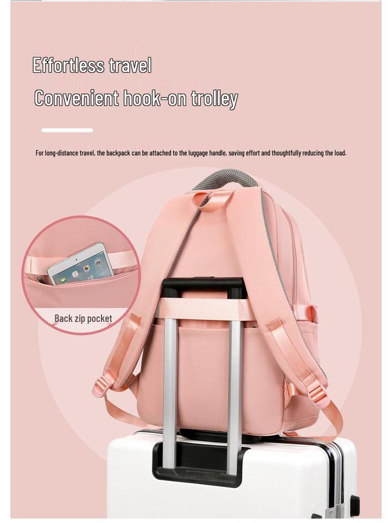 Bestway Waterproof Backpack for Female Junior High and Elementary Students - Large Capacity, Double Shoulder Design