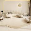 Irregular Shape Living Room Decoration Gradient Carpet Cream Style Rugs for Bedroom Home Thick Plush Mat Fluffy Soft Bedside Rug
