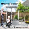 7 x 4ft Garden Shed, Easy to Assemble, Upgraded Galvanised Steel Frame with Foundation Kit, Double Doors with Lock